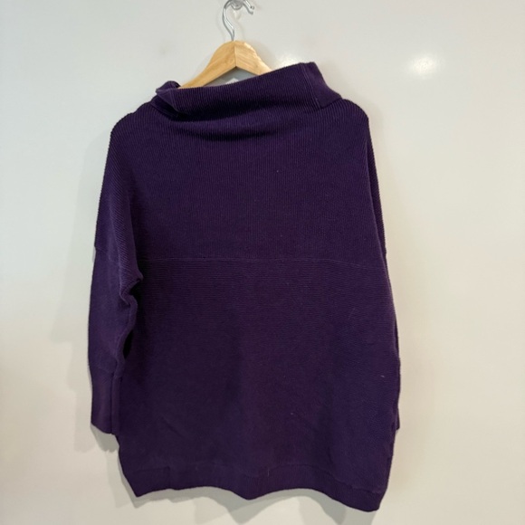 Free People Ottoman Slouchy Tunic Sweater Purple - Picture 6 of 10